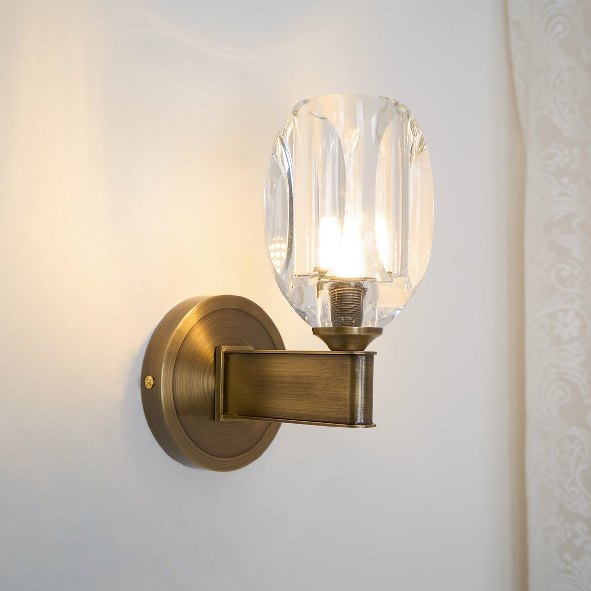 Tostor Wandleuchte Premium skandinavisch Art Diamant-Kristall