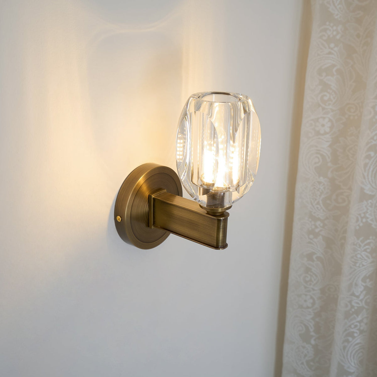 Tostor Wandleuchte Premium skandinavisch Art Diamant-Kristall