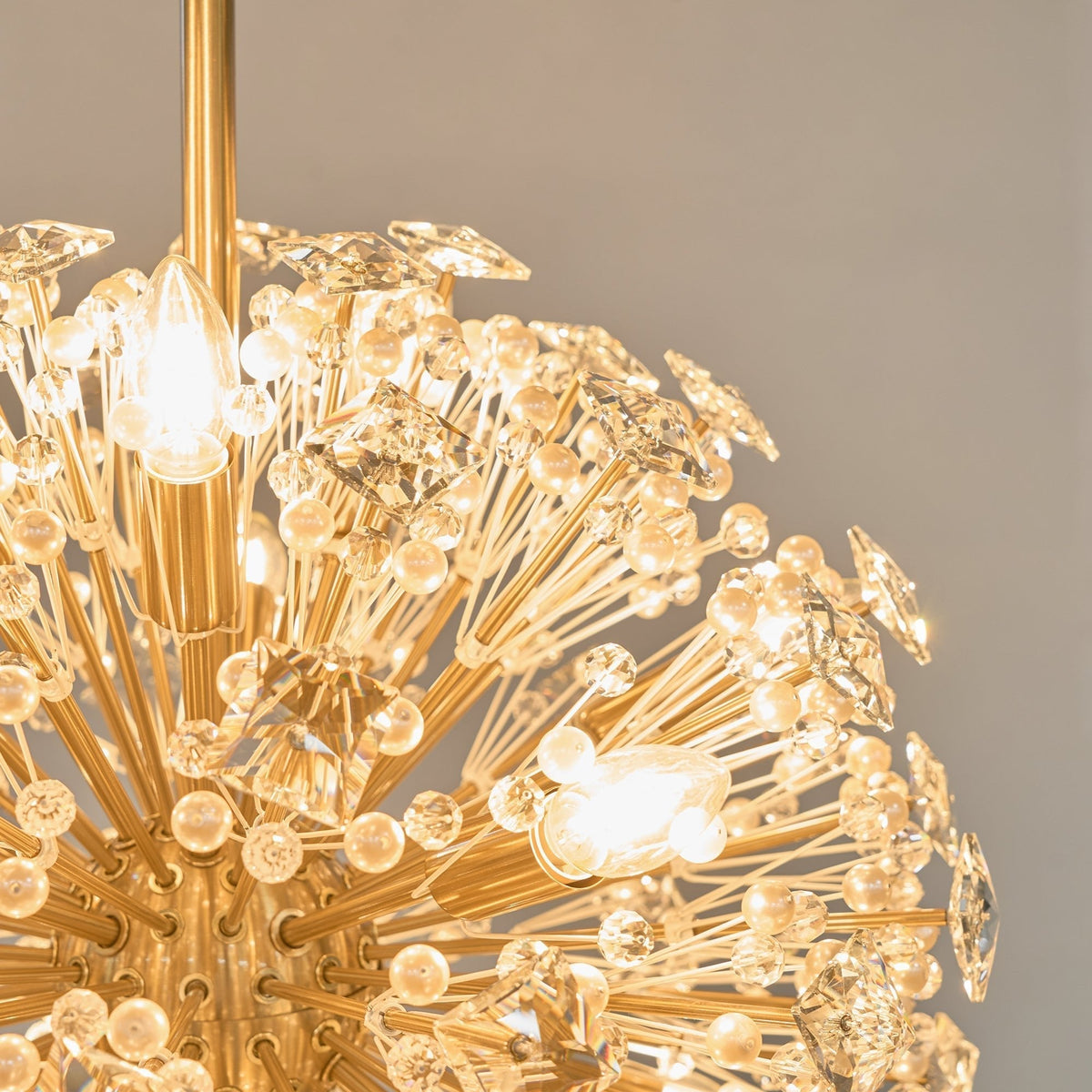 Zene Kronleuchter Dickinson Gold Kristall Sternexplosion
