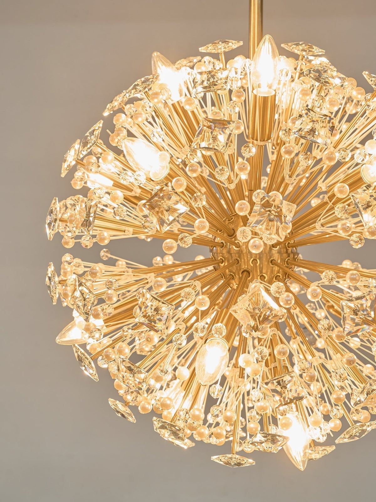 Zene Kronleuchter Dickinson Gold Kristall Sternexplosion