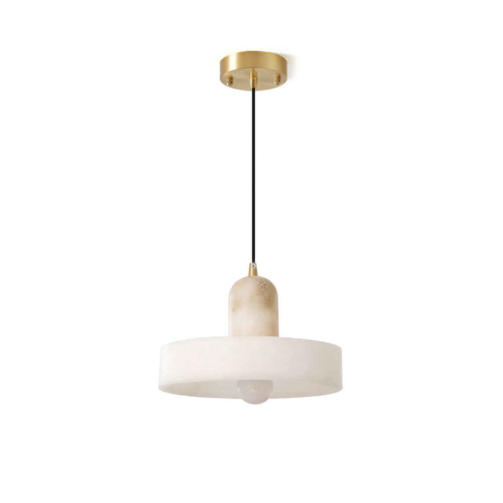 Avenorine Disc Orb Alabaster Pendelleuchte