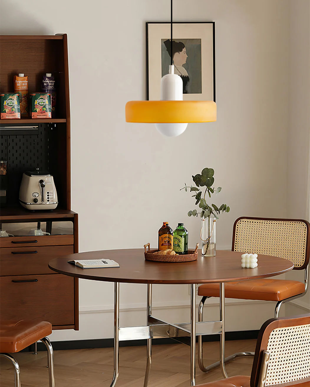 Celeleon Pendelleuchte aus Glas Minimalistisch Disc Orb Swag Wohnzimmer | Cielum