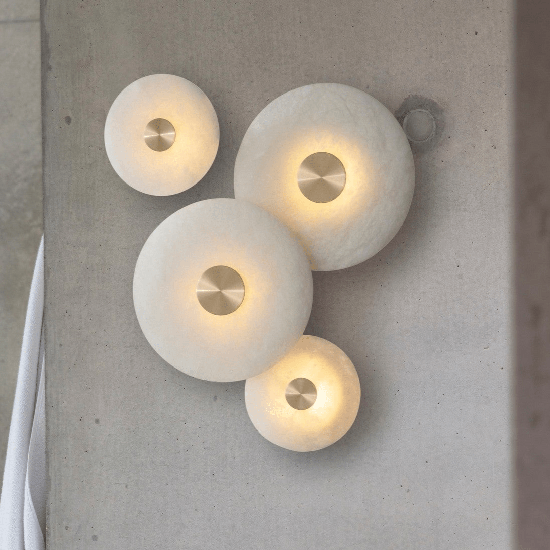 Selina Minimalistische Deckenleuchte aus Alabaster