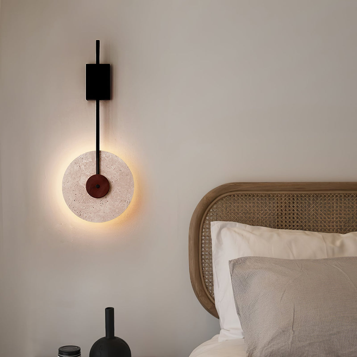 Elysia Travertine-Wandleuchte
