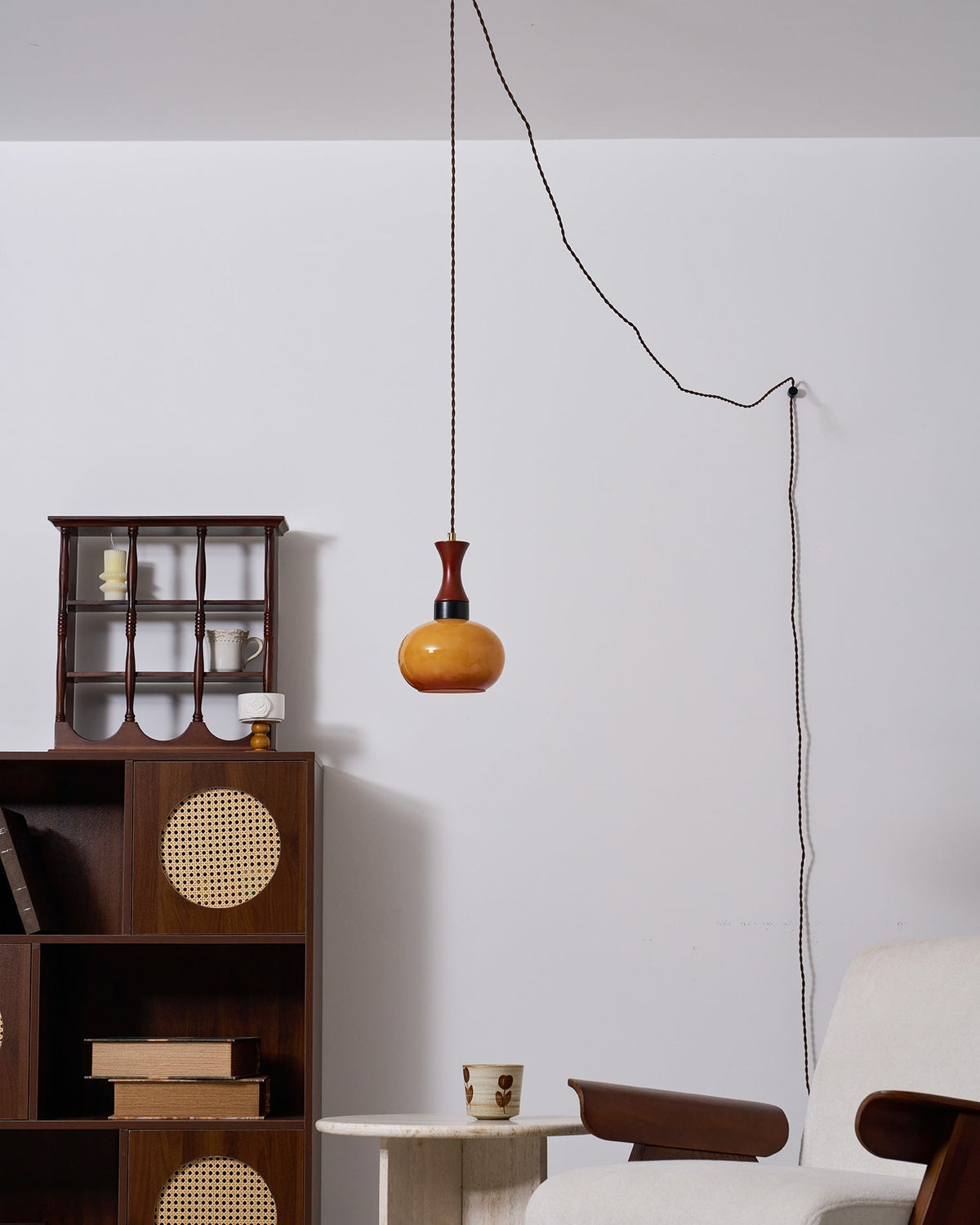 Chara Plug-In-Pendelleuchte