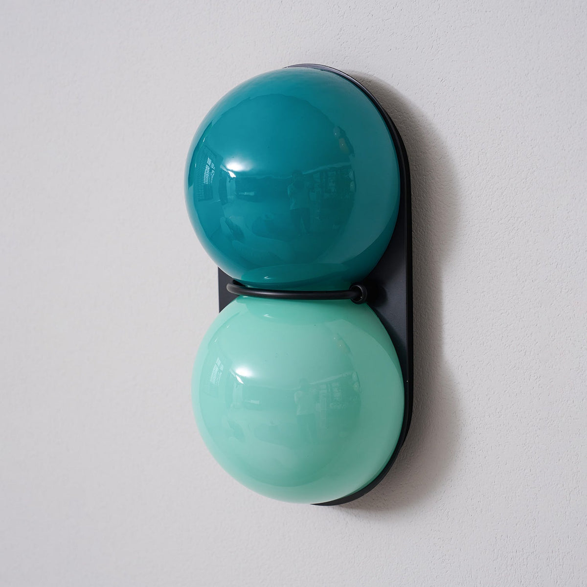 Two Kugeln aus Glas Wandleuchte