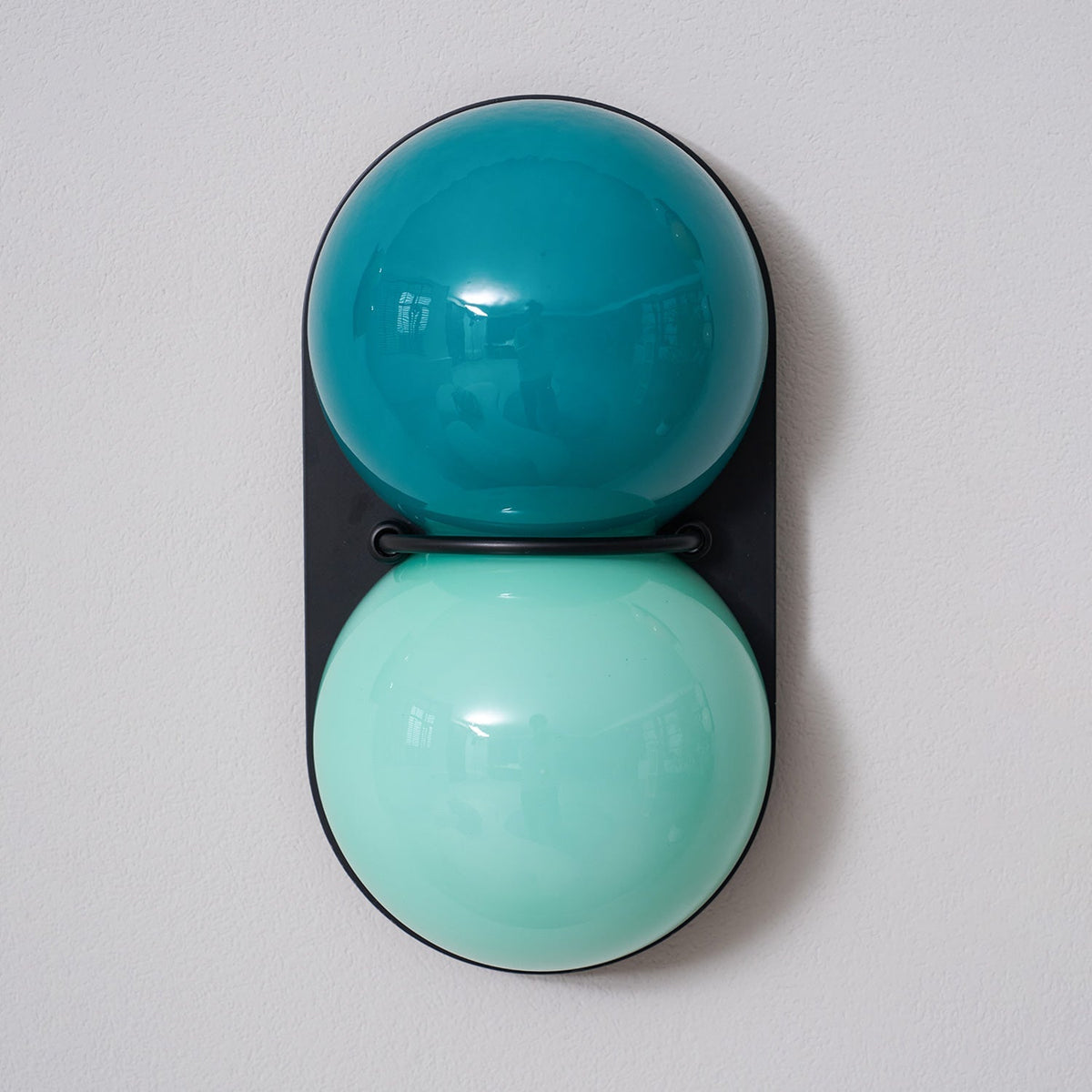 Two Kugeln aus Glas Wandleuchte