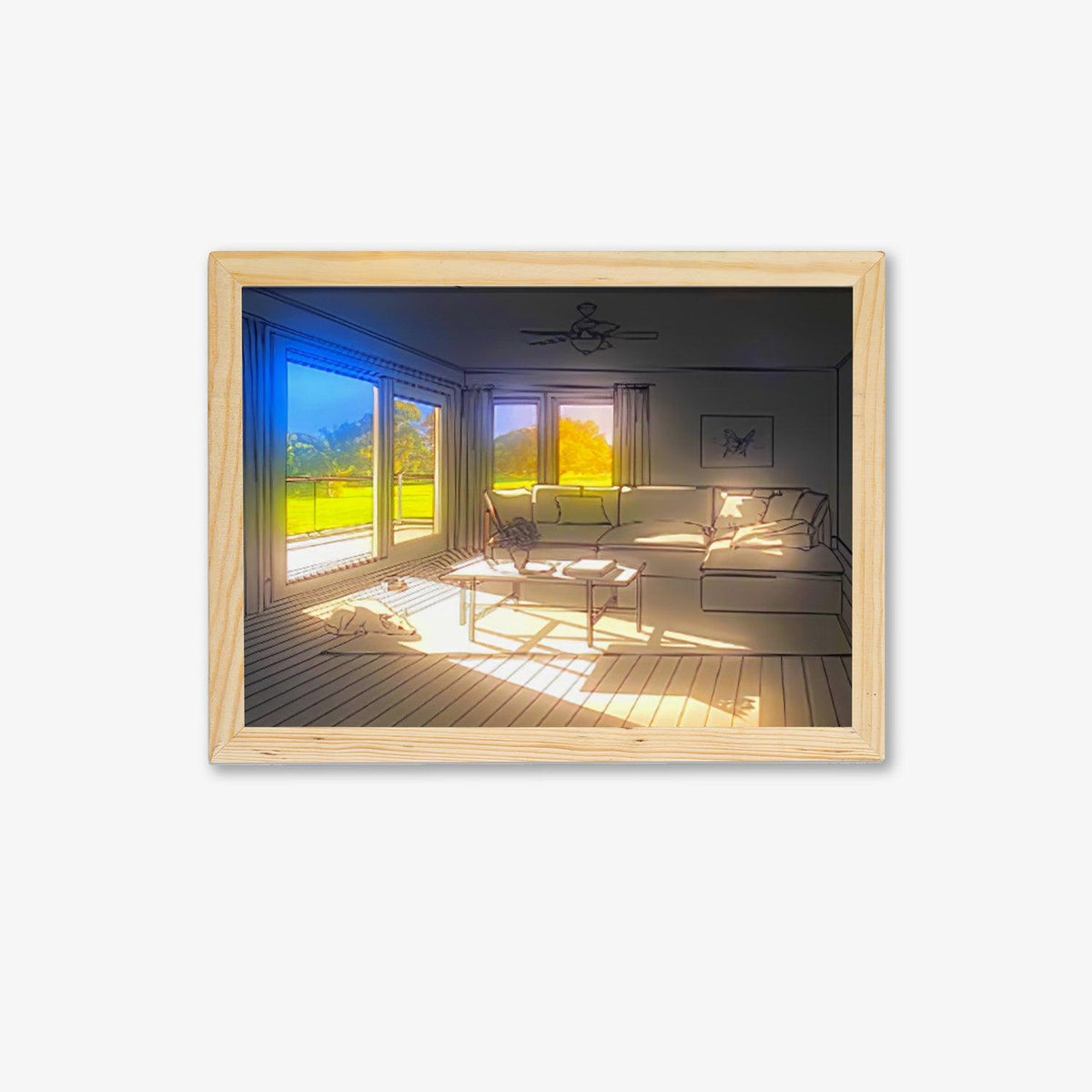 Sunbathing Wandkunstlampe