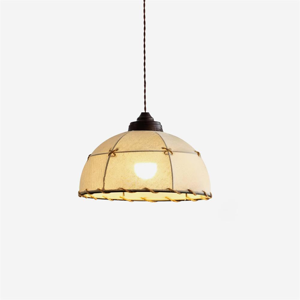 Pendelleuchte Stoffkuppel-Lampenschirm Vintage minimalistisch sanftes Leuchten