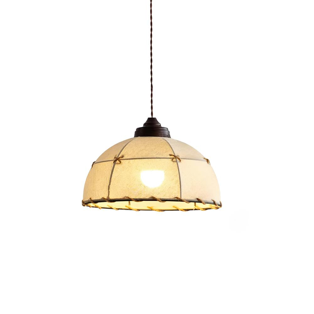 Pendelleuchte Stoffkuppel-Lampenschirm Vintage minimalistisch sanftes Leuchten