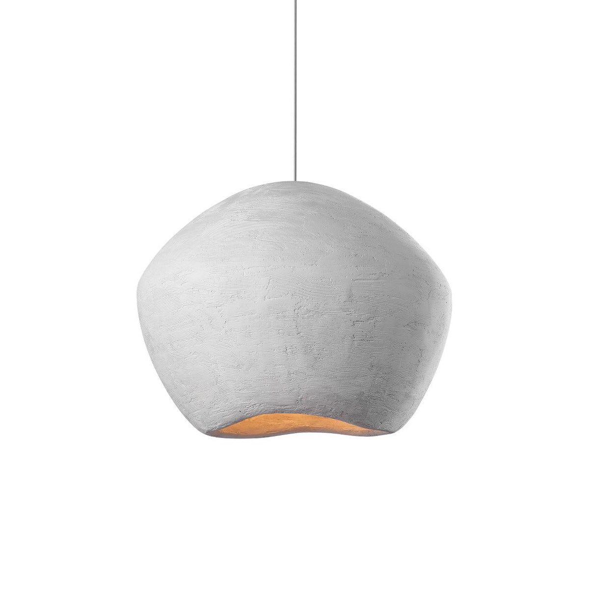 Aursore zeitgenössische minimalistische nordische Pendelleuchte aus Verbundmaterial mit Kuppeldesign