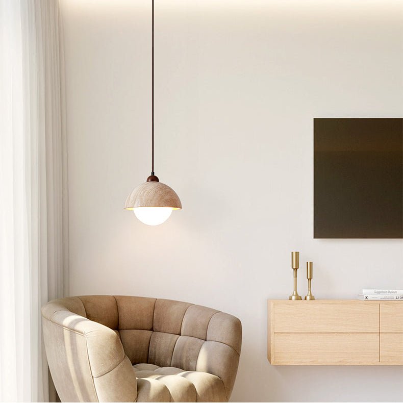 Nolven Travertine Pendelleuchte