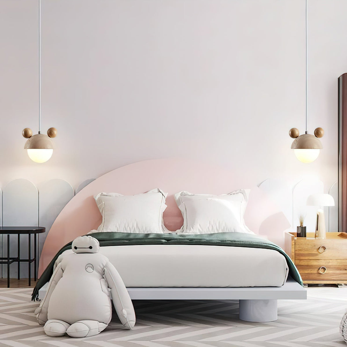 Lyraeus Mickey Travertine Pendelleuchte