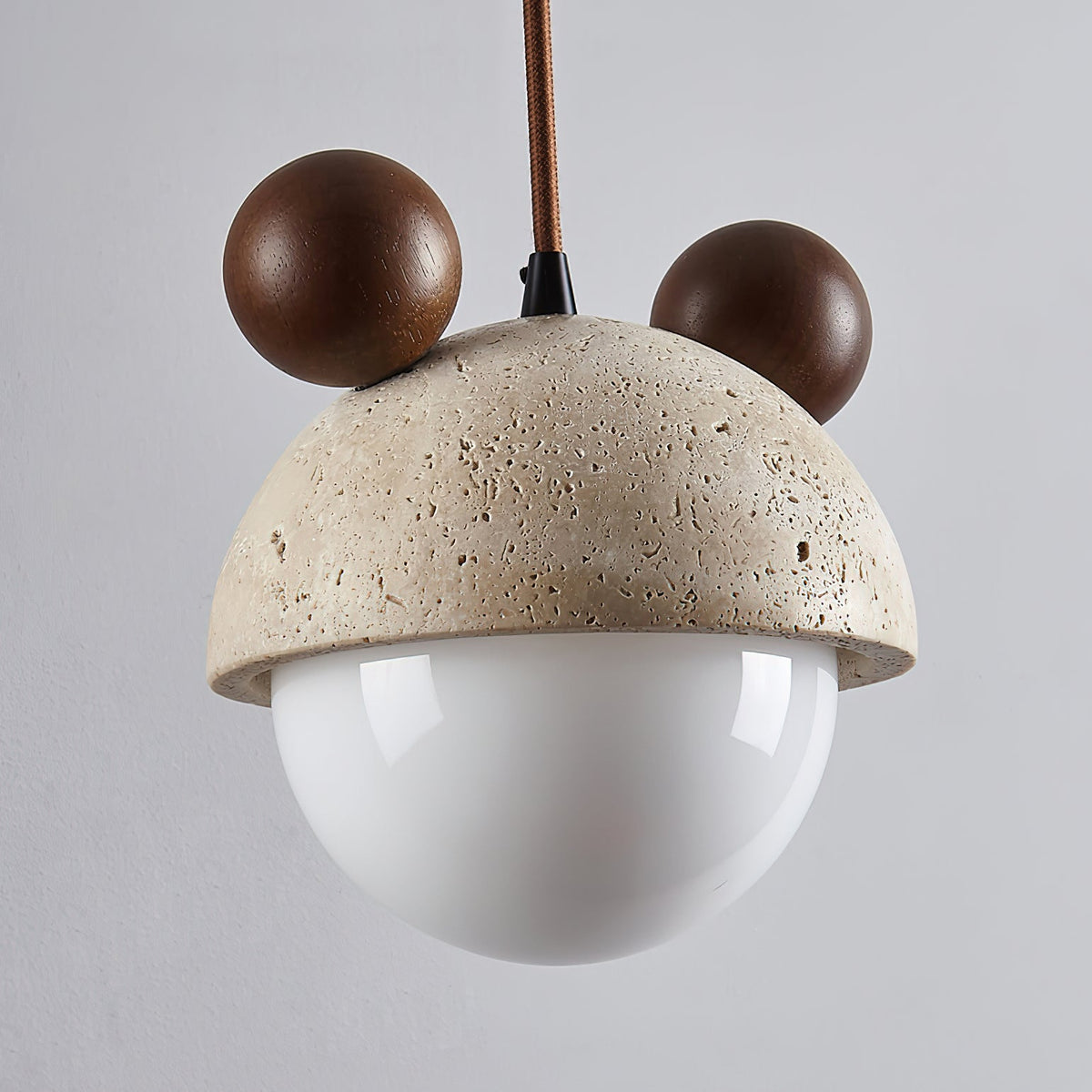 Lyraeus Mickey Travertine Pendelleuchte