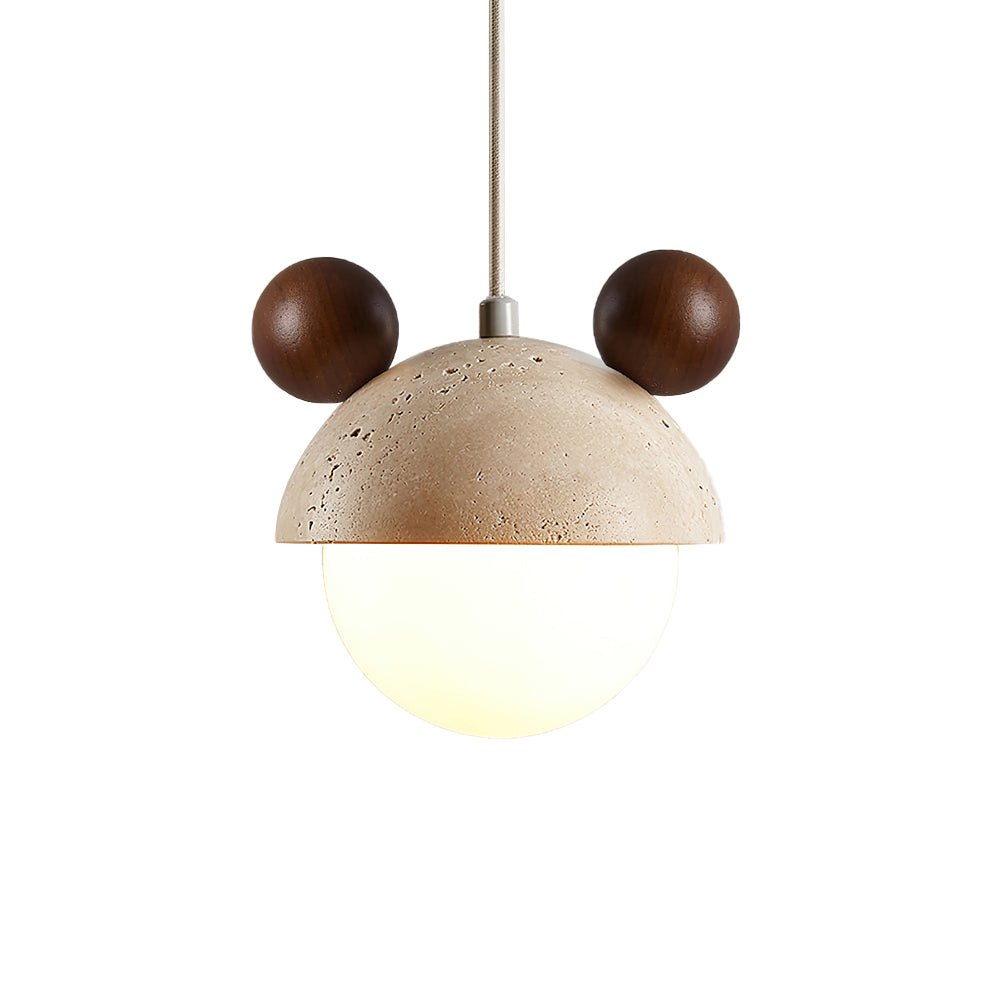 Lyraeus Mickey Travertine Pendelleuchte