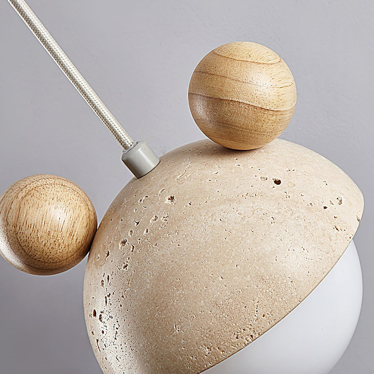 Lyraeus Mickey Travertine Pendelleuchte