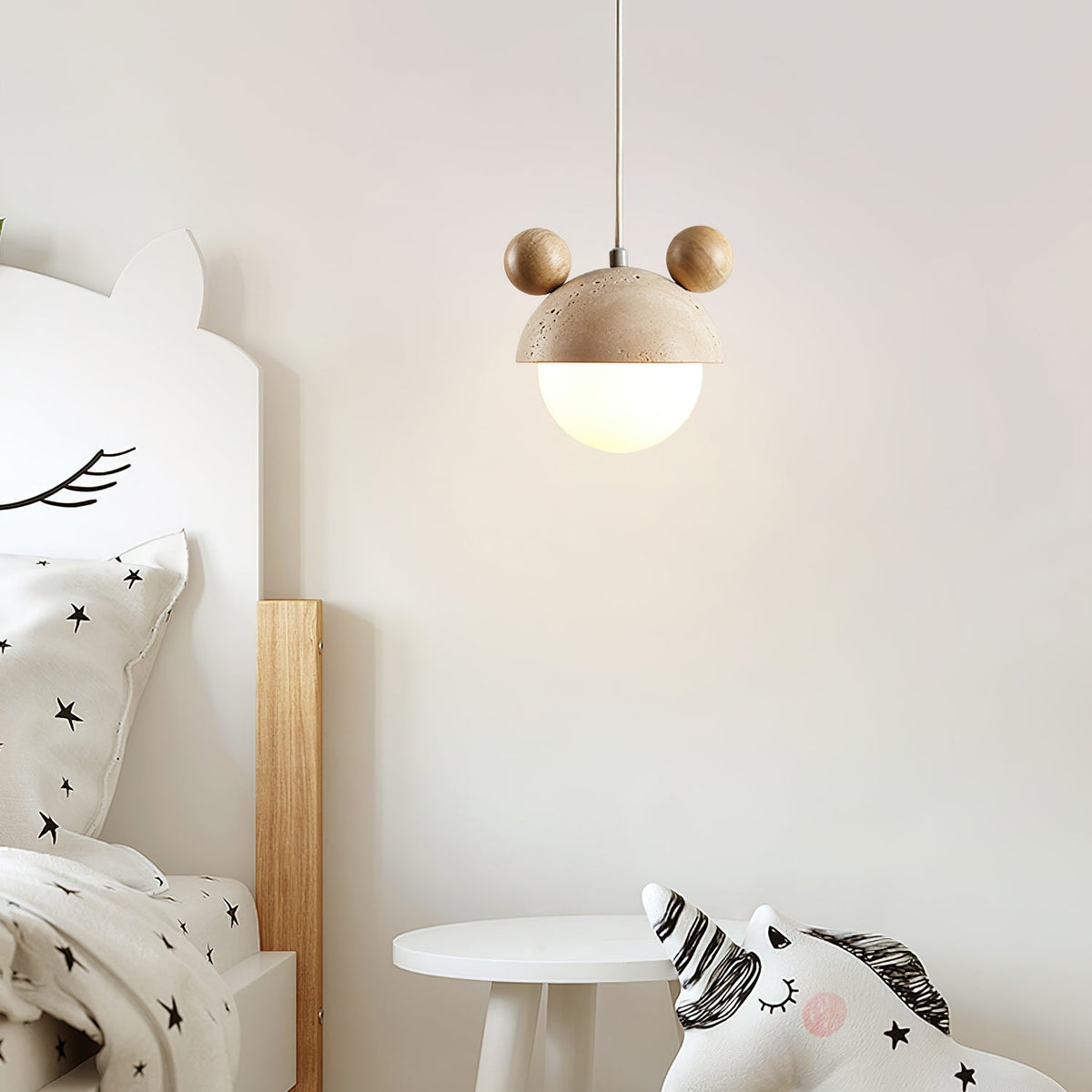 Lyraeus Mickey Travertine Pendelleuchte