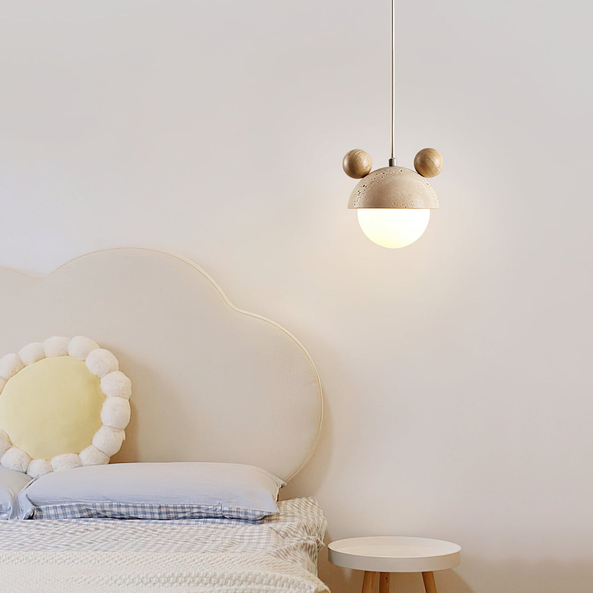Lyraeus Mickey Travertine Pendelleuchte