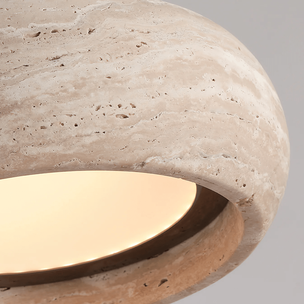 Donut Travertine Pendelleuchte