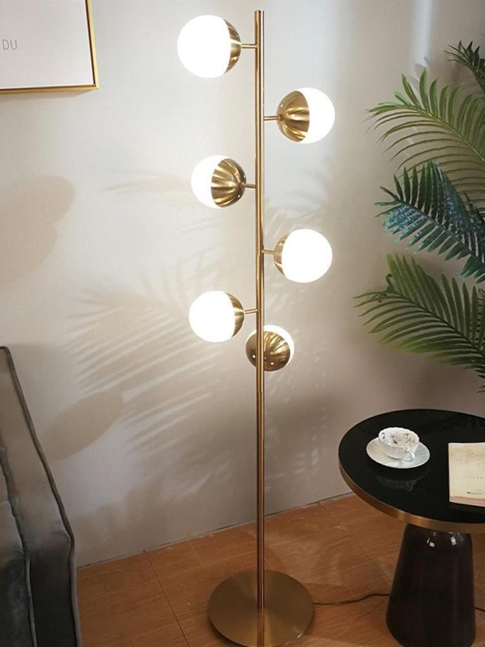 Myliryre Mid-Century-Stil Messing Stehleuchte