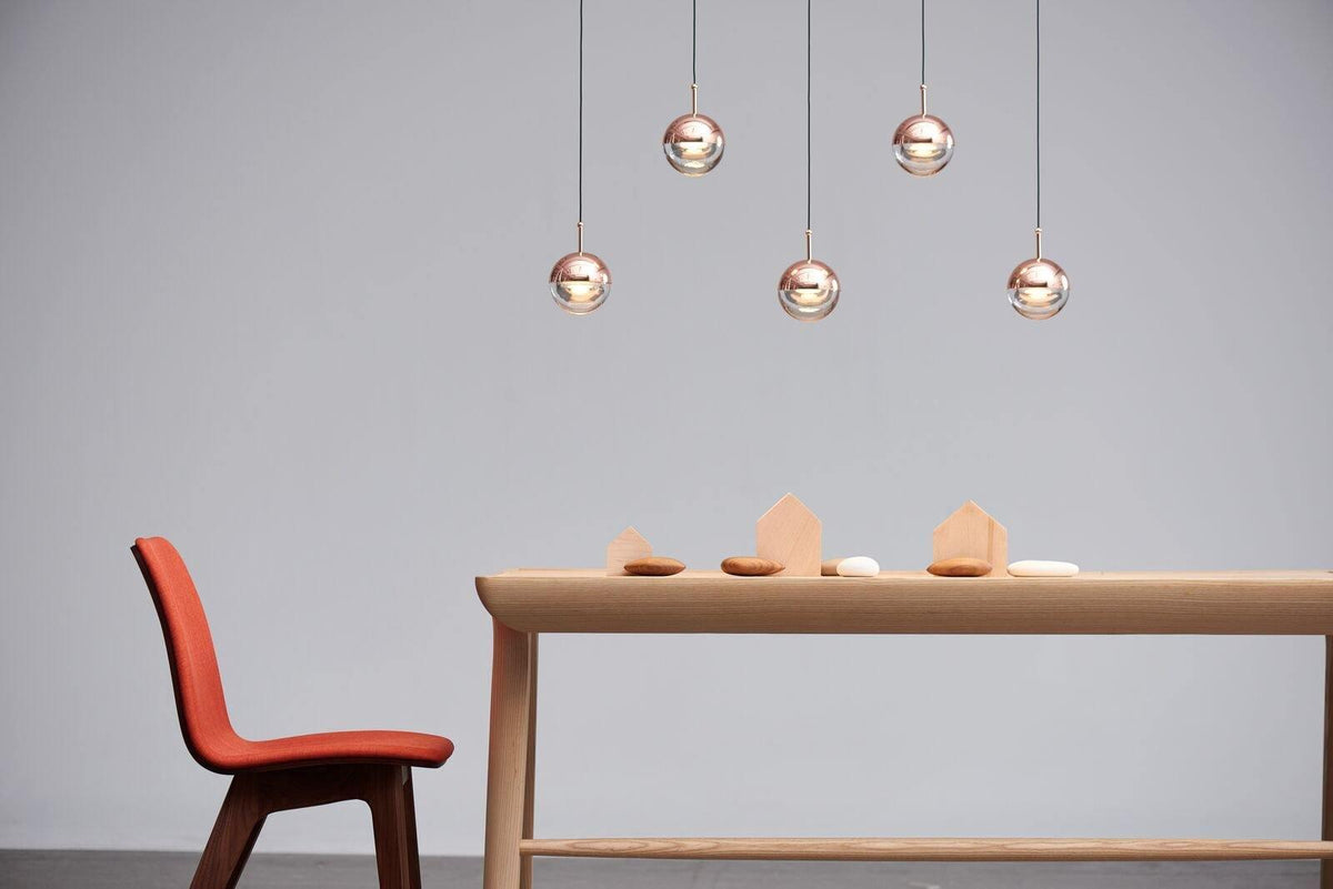 Zaneth Pendelleuchte Stahl Glas Multi Drop Kugel Minimalistisch für Treppenhaus