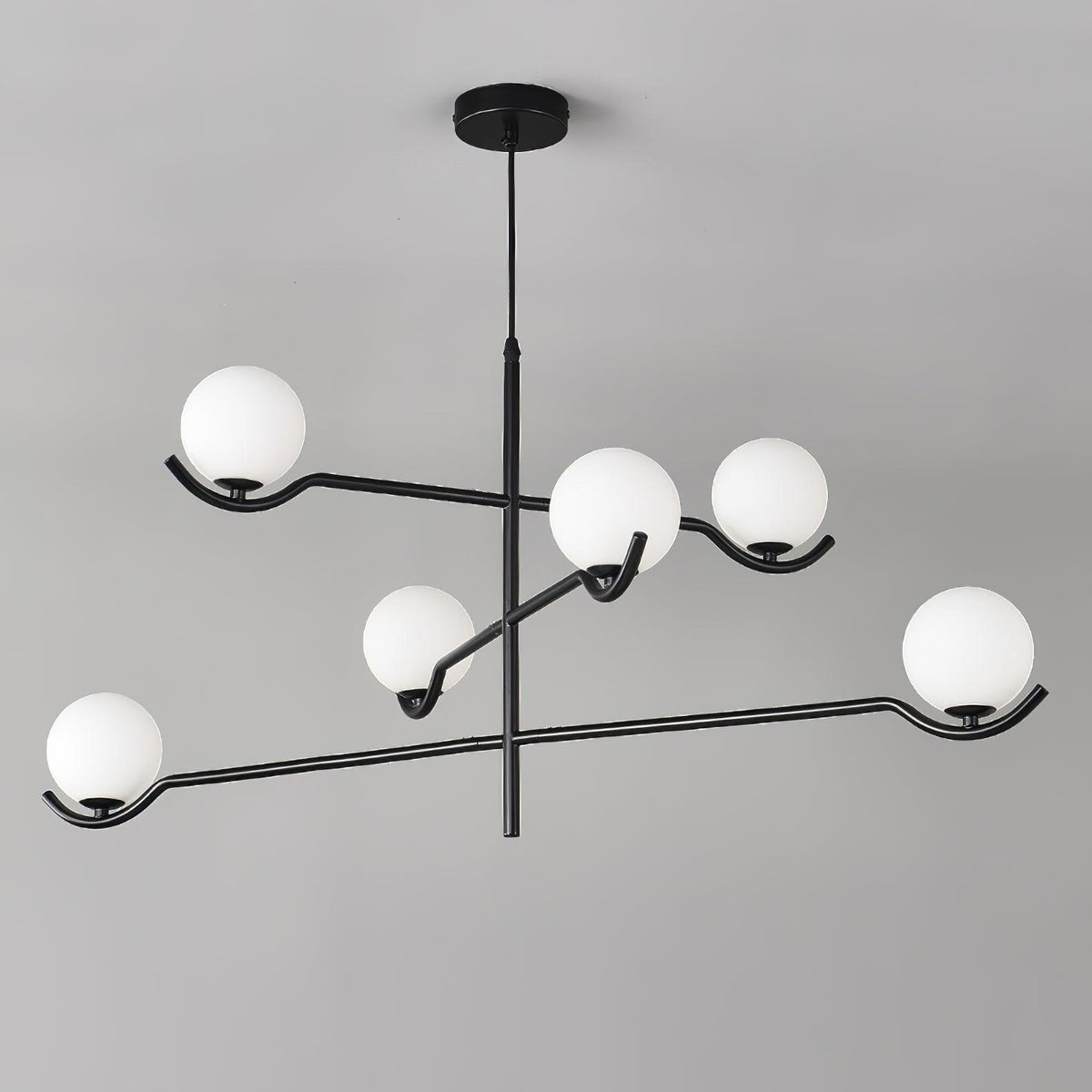 Kominex Pendelleuchte Schwarz Glas