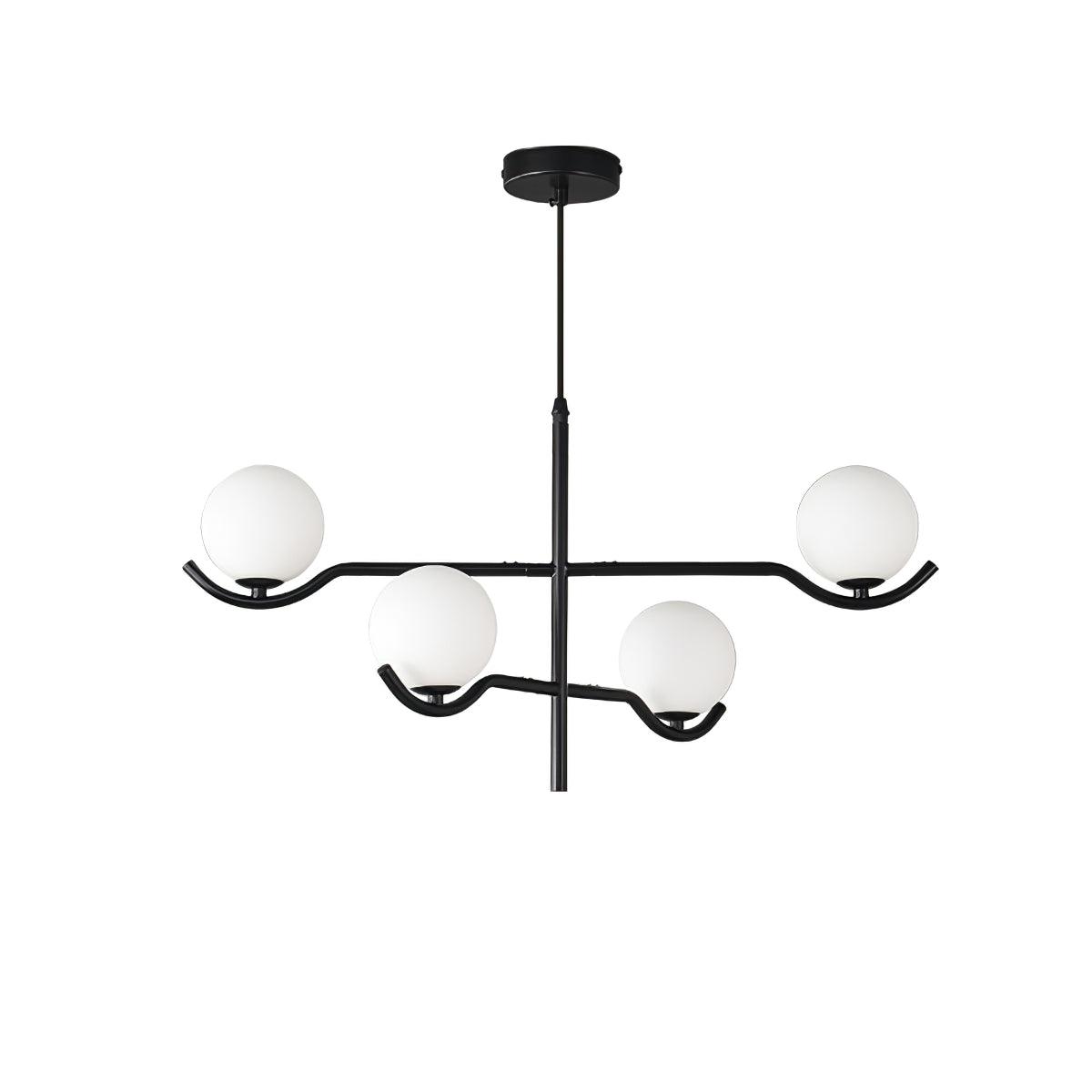 Kominex Pendelleuchte Schwarz Glas
