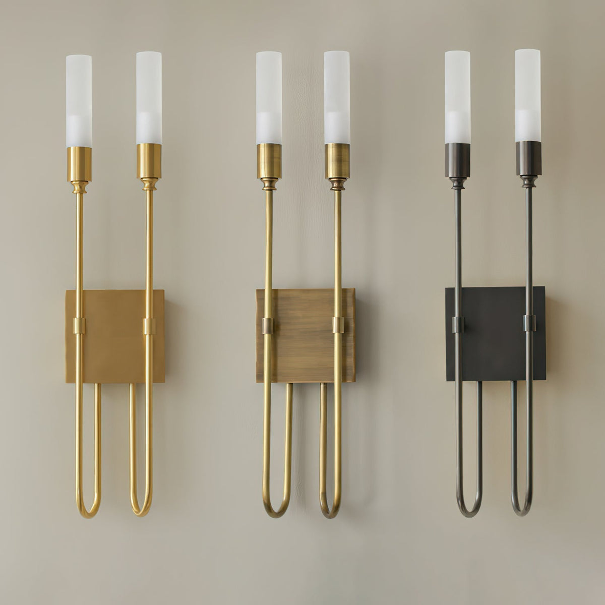 Yvori Wandleuchte Doppelstab Minimalistisch