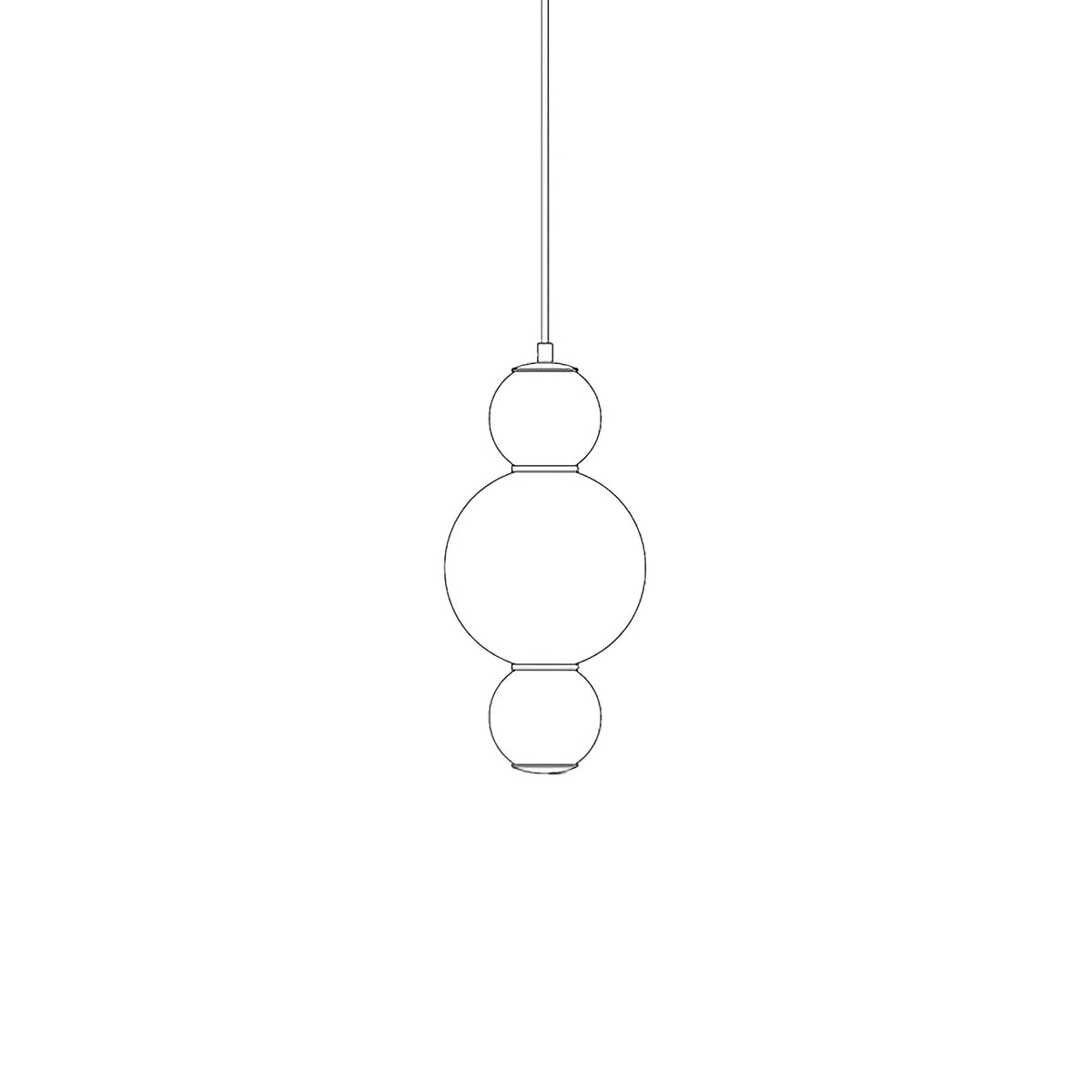 Frankie Minimalistische Pendelleuchte aus Glas