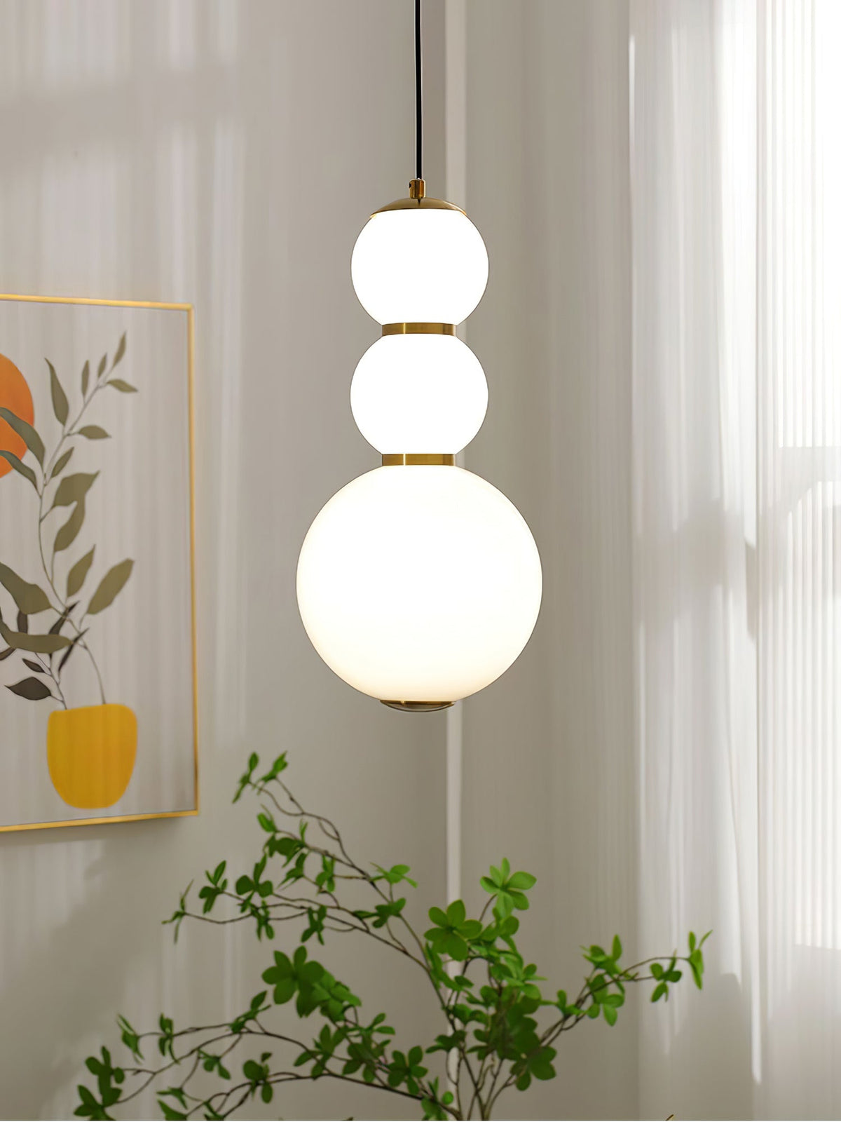 Frankie Minimalistische Pendelleuchte aus Glas