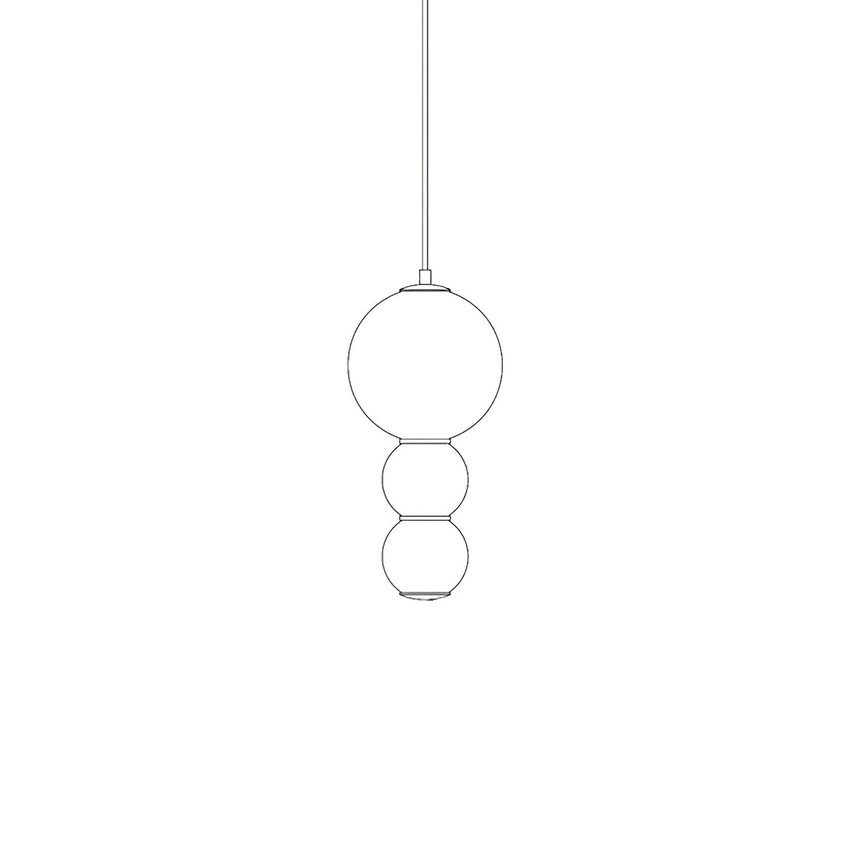 Frankie Minimalistische Pendelleuchte aus Glas