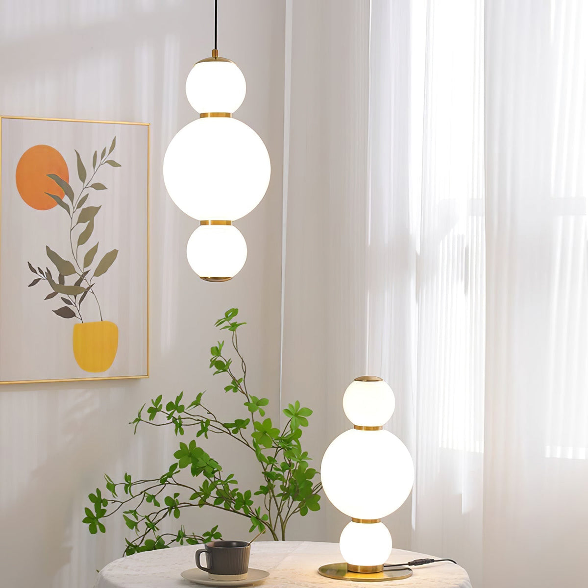 Frankie Minimalistische Pendelleuchte aus Glas
