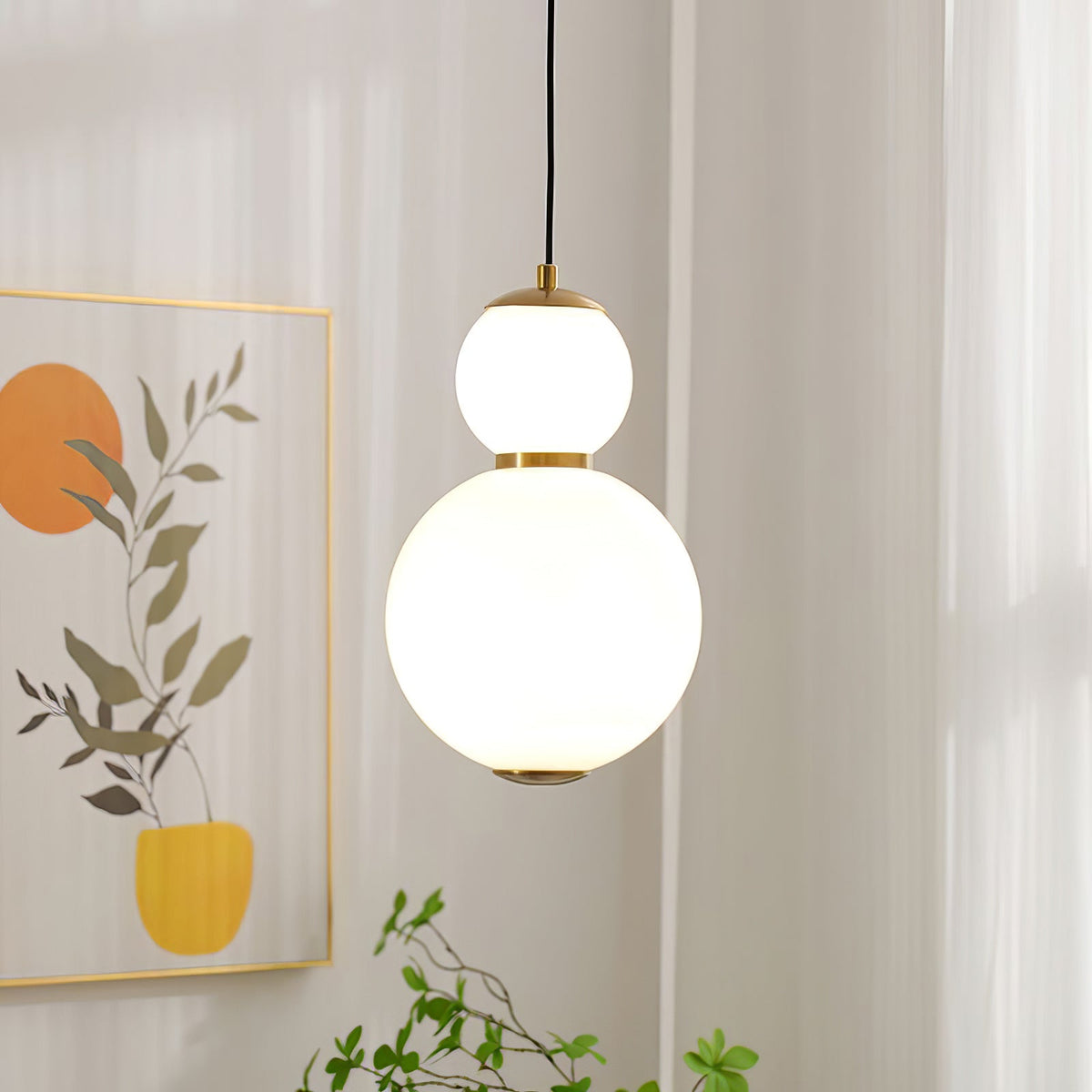 Frankie Minimalistische Pendelleuchte aus Glas