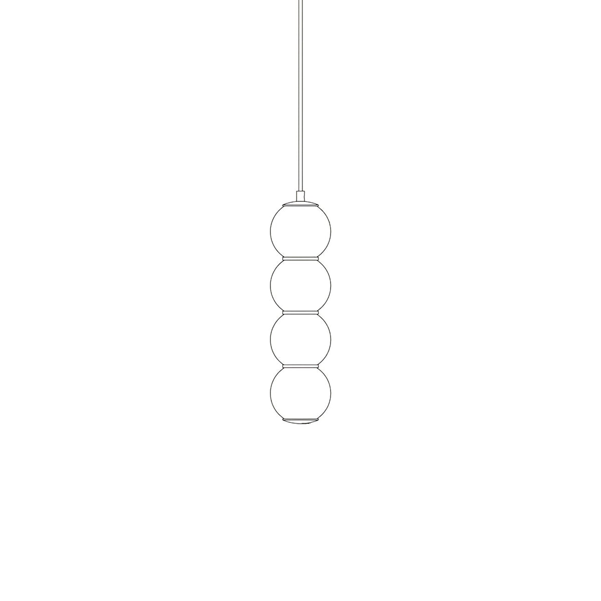 Frankie Minimalistische Pendelleuchte aus Glas