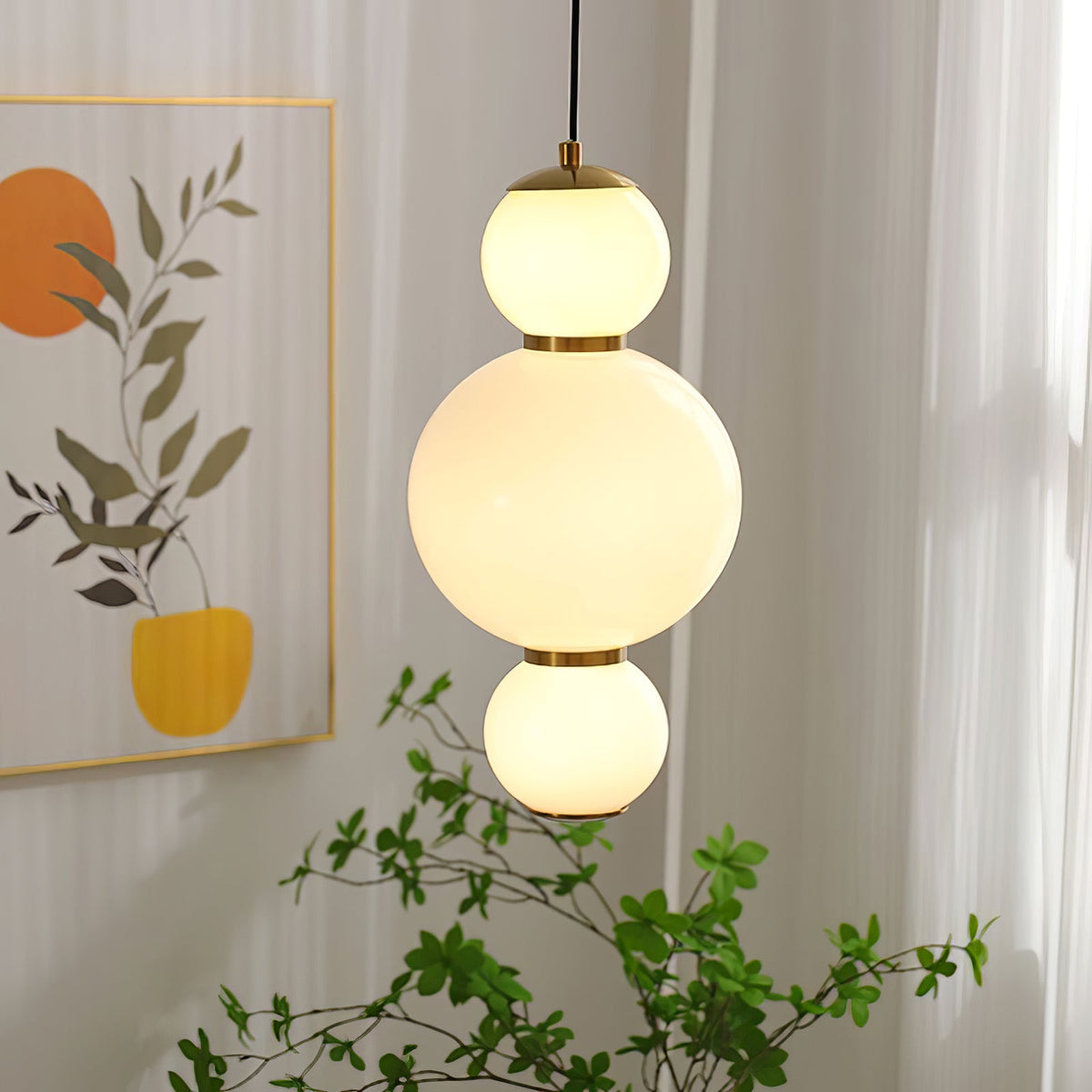 Frankie Minimalistische Pendelleuchte aus Glas