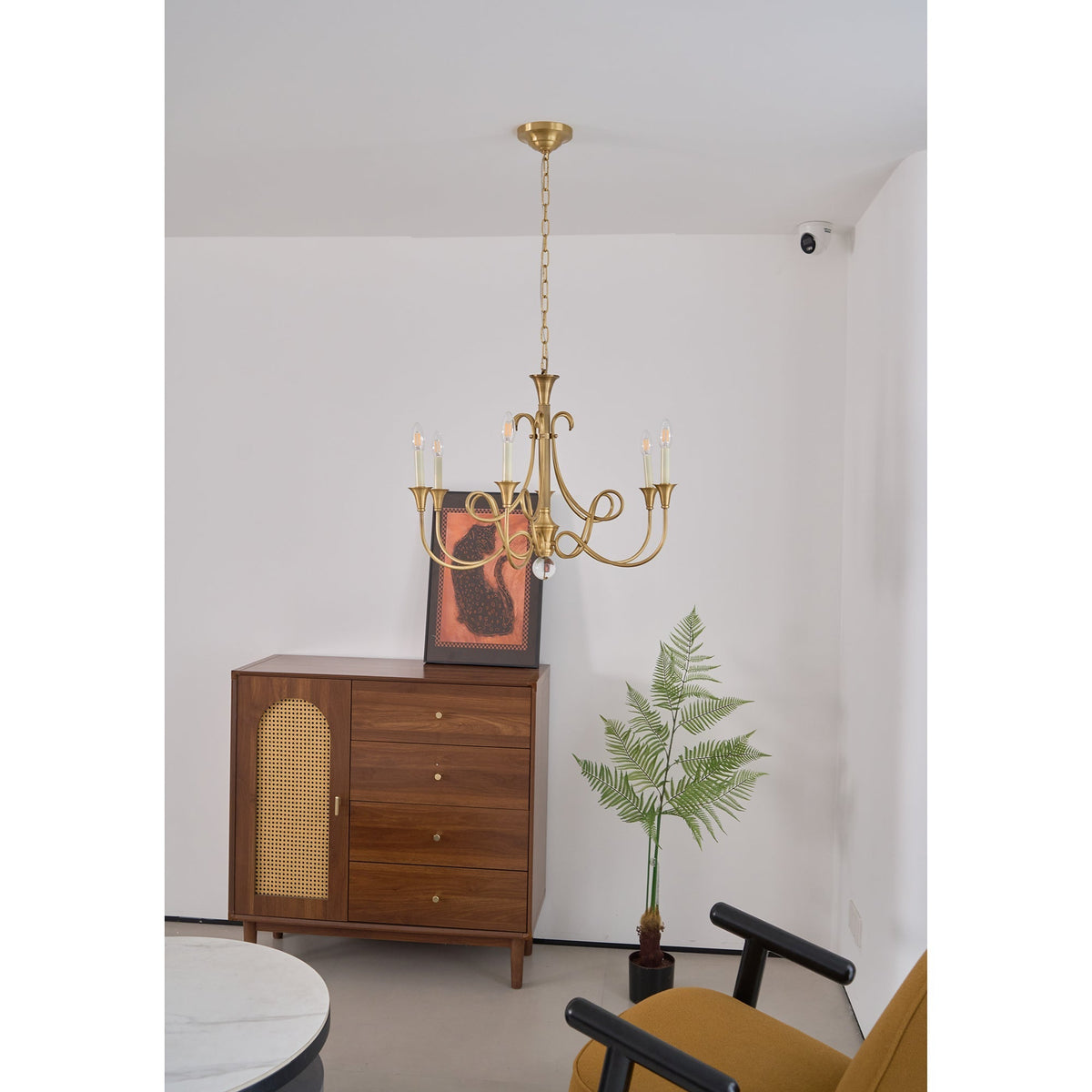 Efra Kronleuchter Messing Double Twist Candelabra Kristall