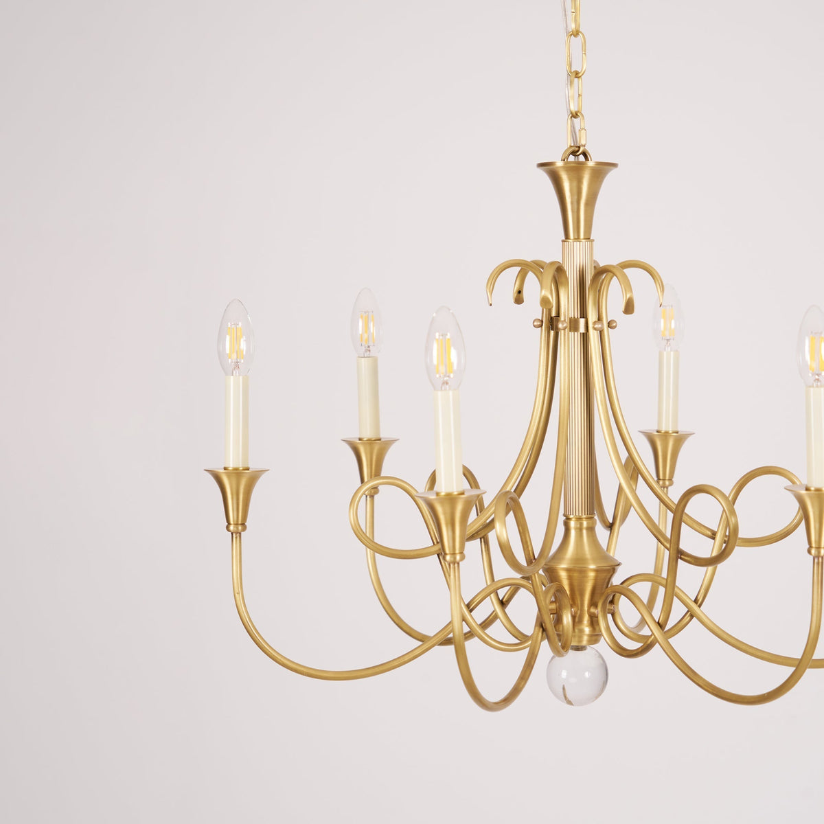 Efra Kronleuchter Messing Double Twist Candelabra Kristall