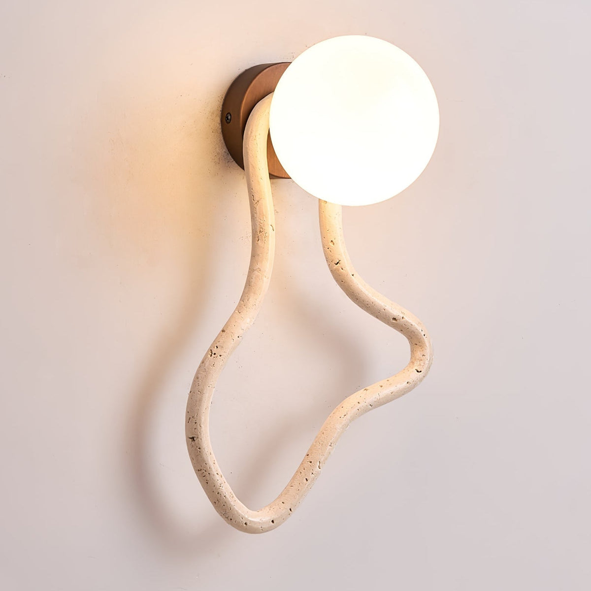 Meldox Travertine-Wandleuchte