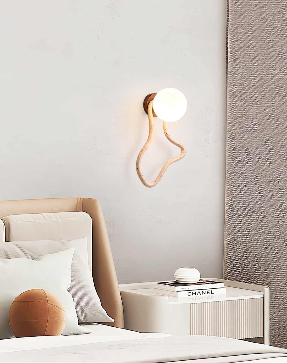 Meldox Travertine-Wandleuchte