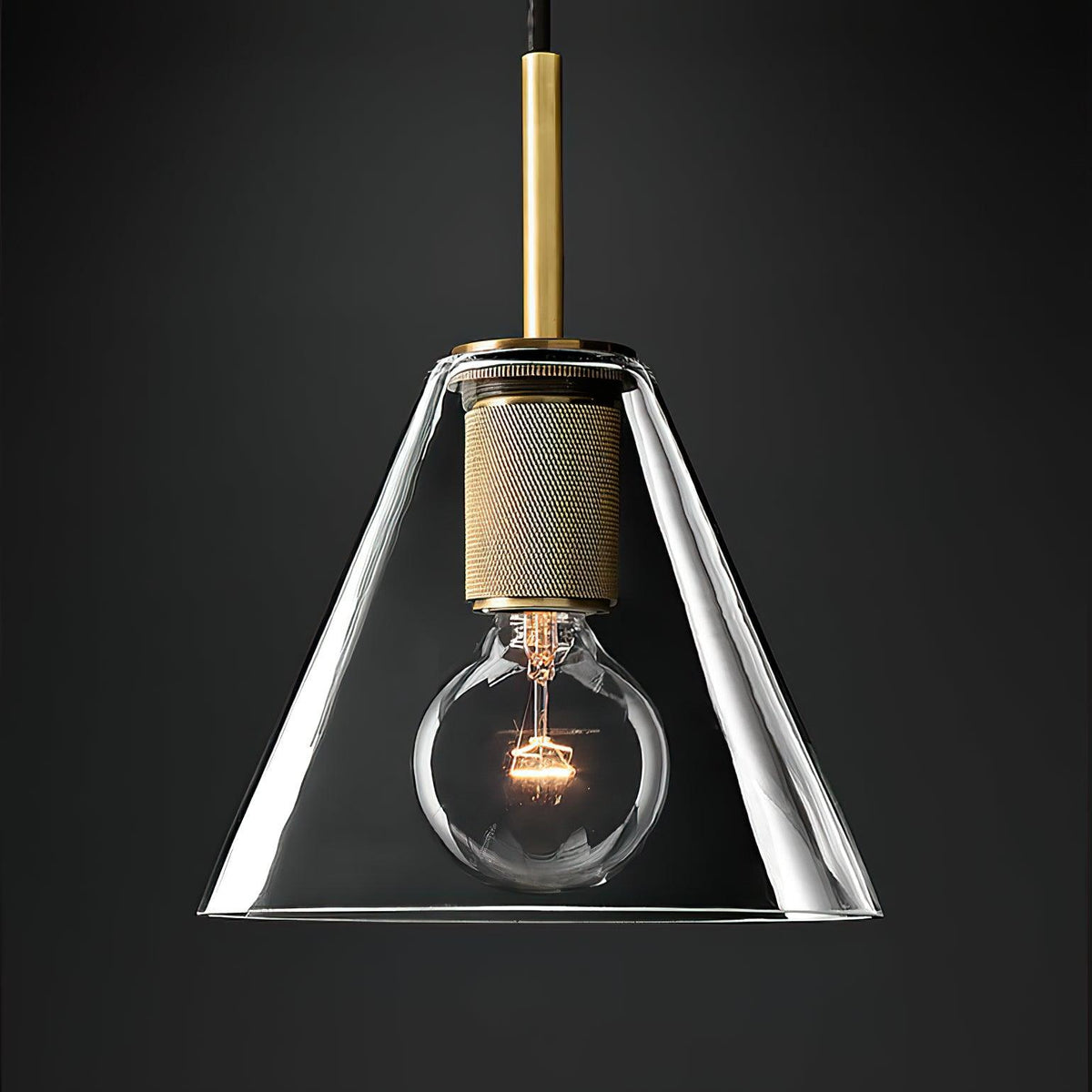 Pendelleuchte Messing minimalistisch Metallarmatur für Esszimmer oder Küche