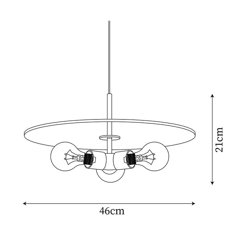 Pendelleuchte Messing minimalistisch Metallarmatur für Esszimmer oder Küche