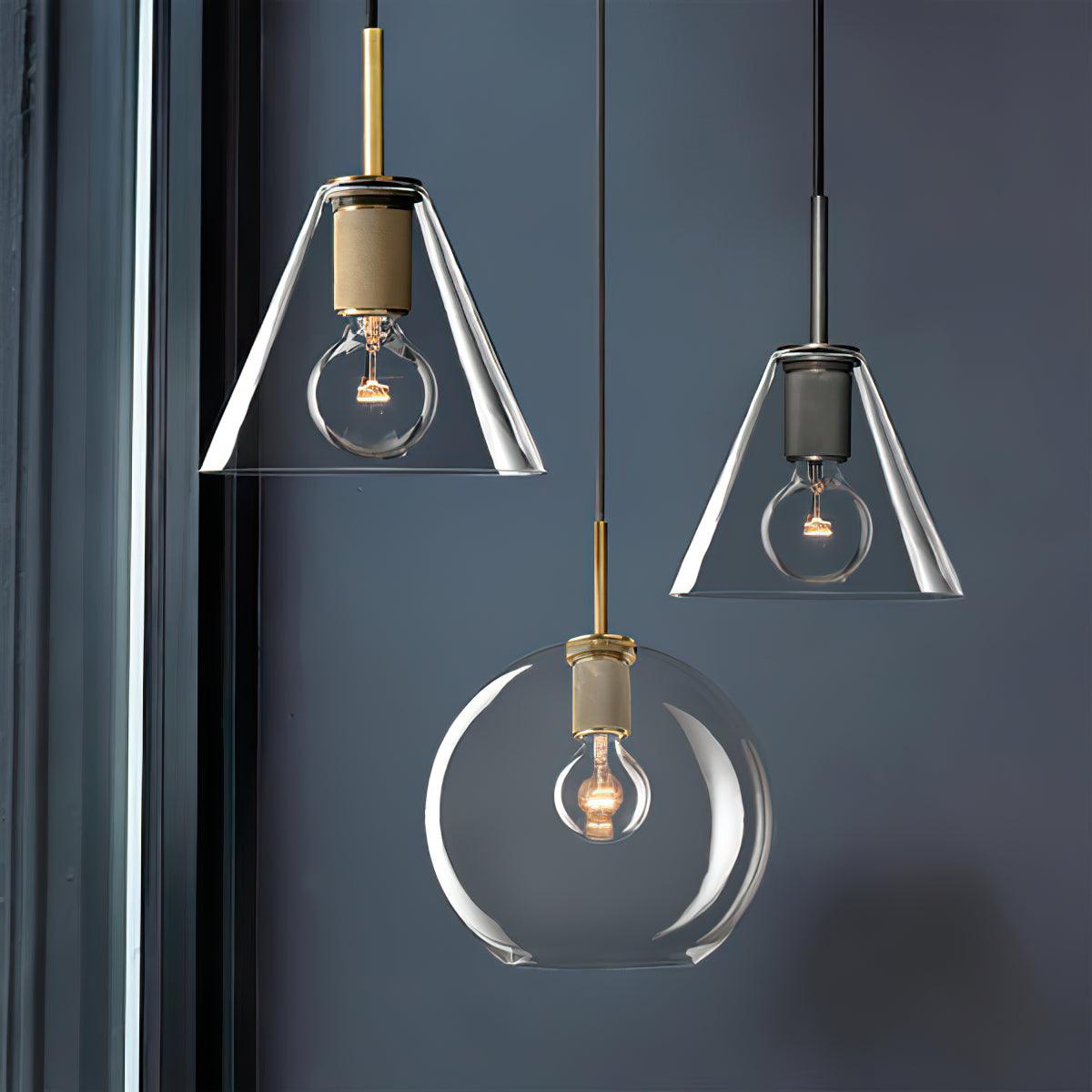 Pendelleuchte Messing minimalistisch Metallarmatur für Esszimmer oder Küche