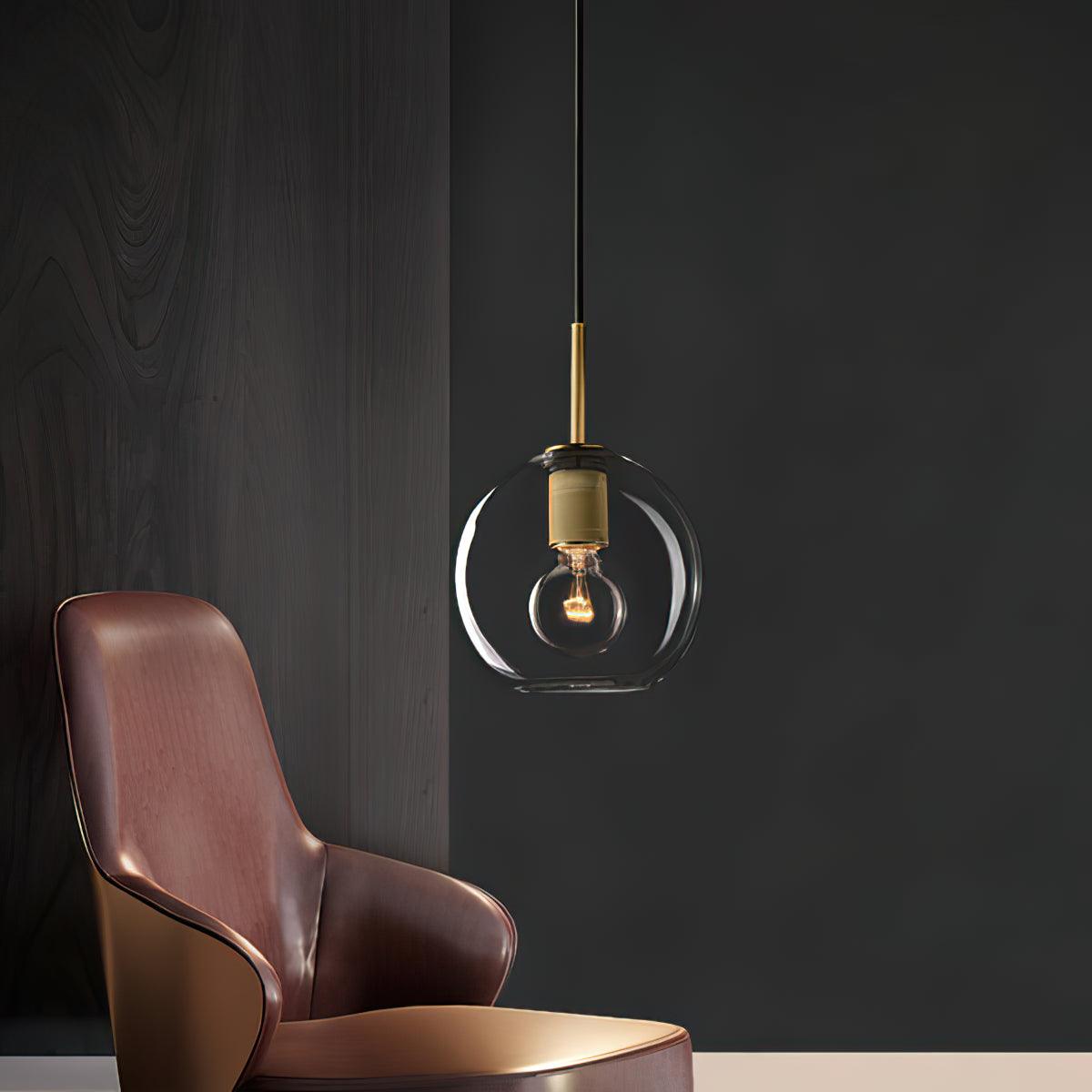 Pendelleuchte Messing minimalistisch Metallarmatur für Esszimmer oder Küche