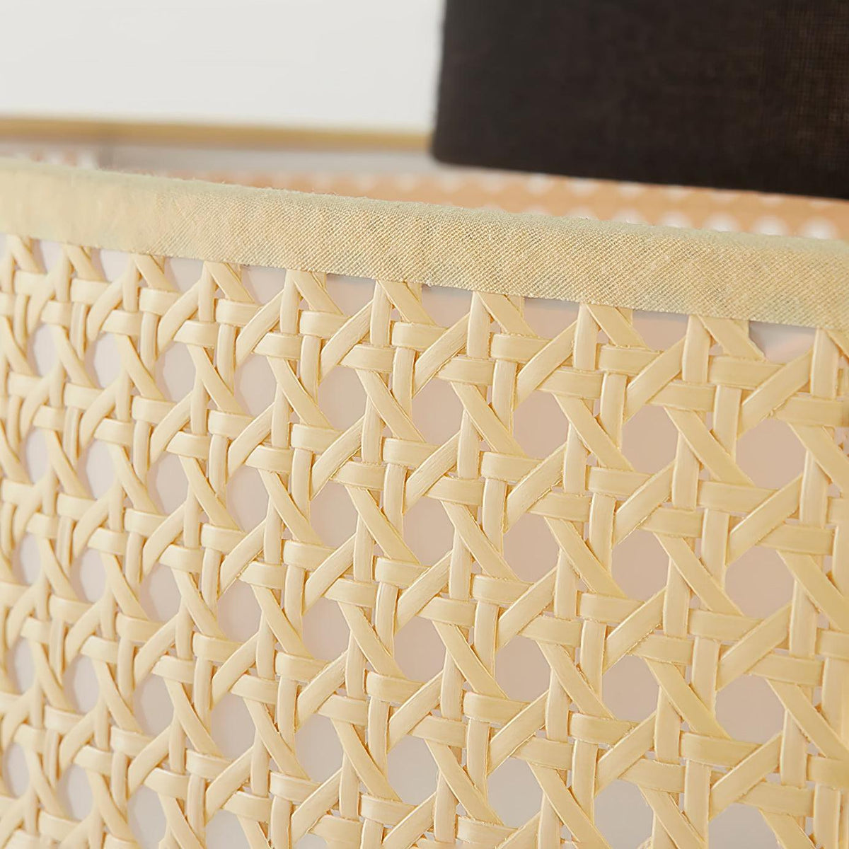 Zerither Rattan-Stoff-Pendelleuchte