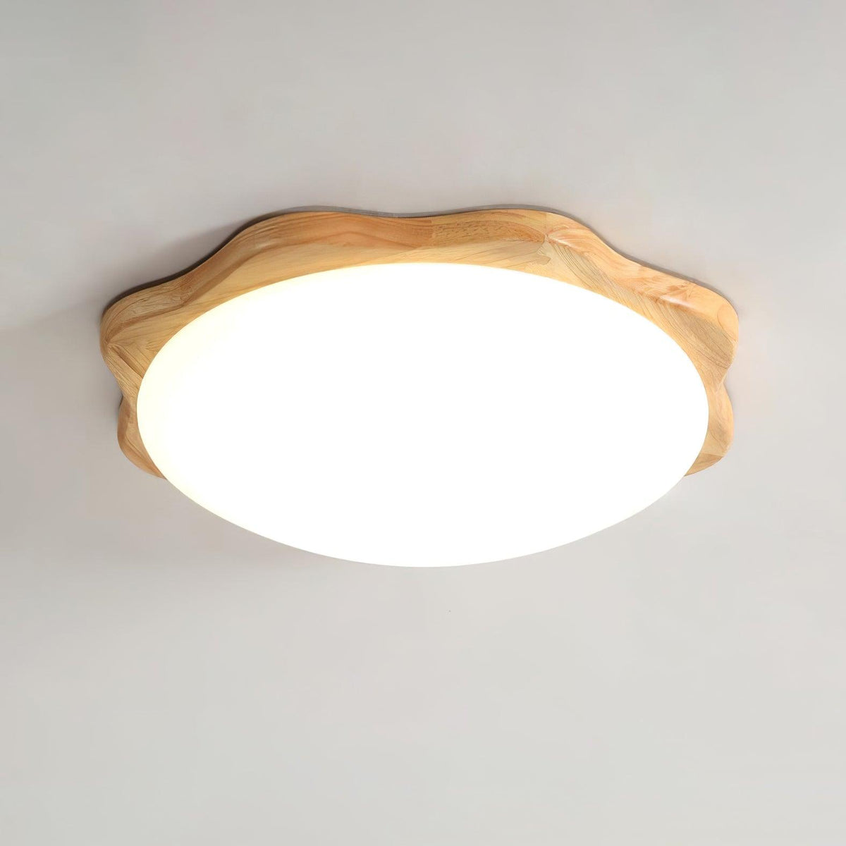 Myshae zeitgenössische minimalistische Deckenleuchte aus Holz