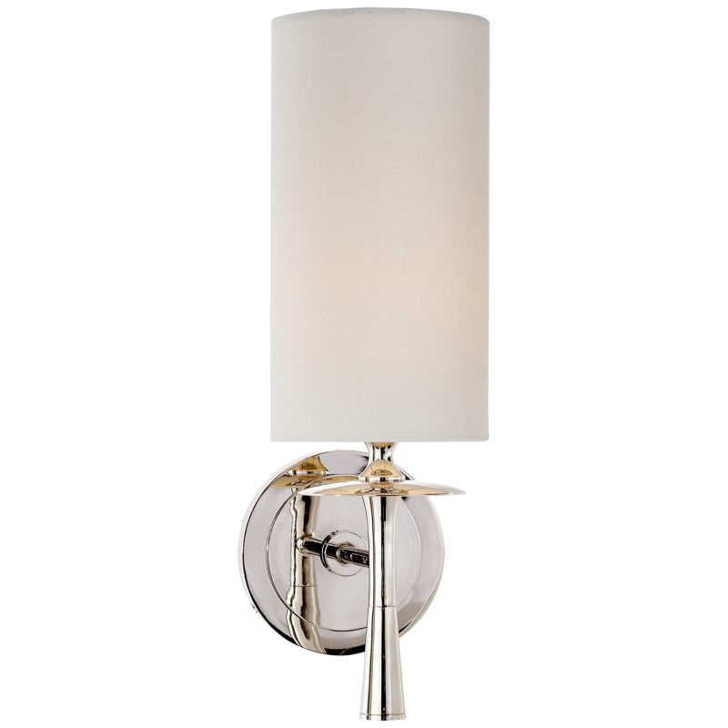 Knight Wandleuchte aus Stoff und Glas