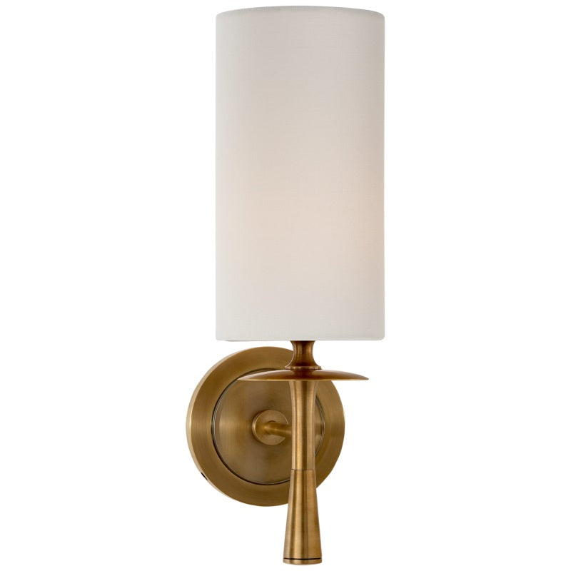 Knight Wandleuchte aus Stoff und Glas