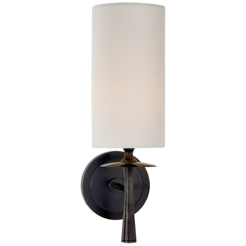 Knight Wandleuchte aus Stoff und Glas