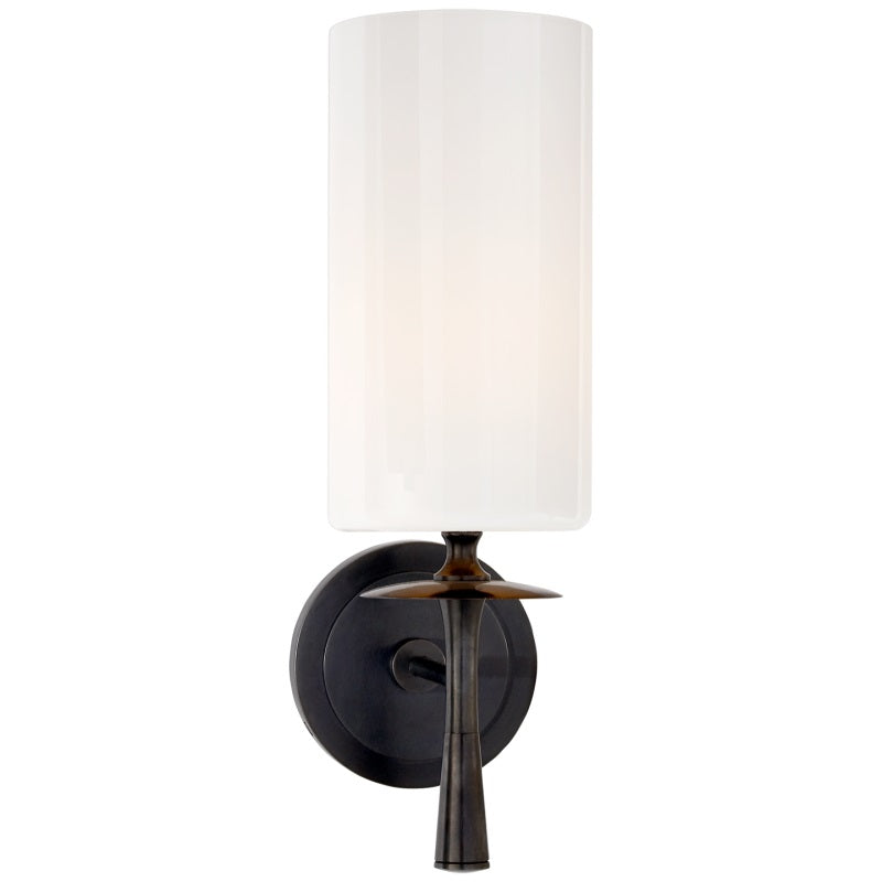Knight Wandleuchte aus Stoff und Glas