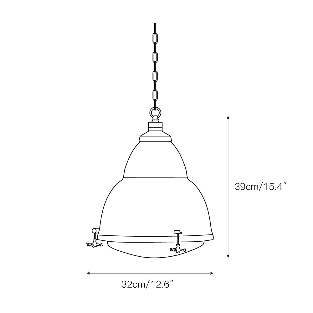 Dunlop Rot Pendelleuchte